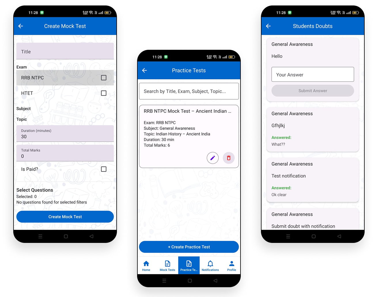 Teacher App Features