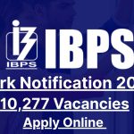 ibps clerk notification 2025